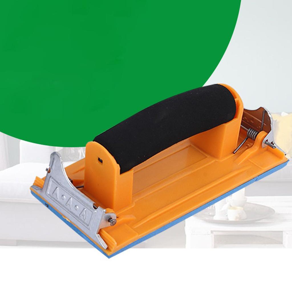 Durable Hand Sanding Block Hand Sander for W/ Sponge Handle Manual Sandpaper Hol