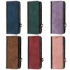 Suitable for Samsung Z fold 4 mobile phone leather case Z Flip5 retro matte splicing contrasting color card wallet 3rd generation