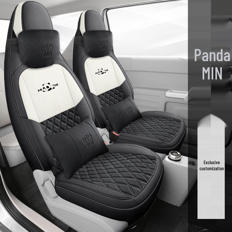 Panda Mini Cute Girl Car Seat Cover - Universal Full Coverage, All Seasons