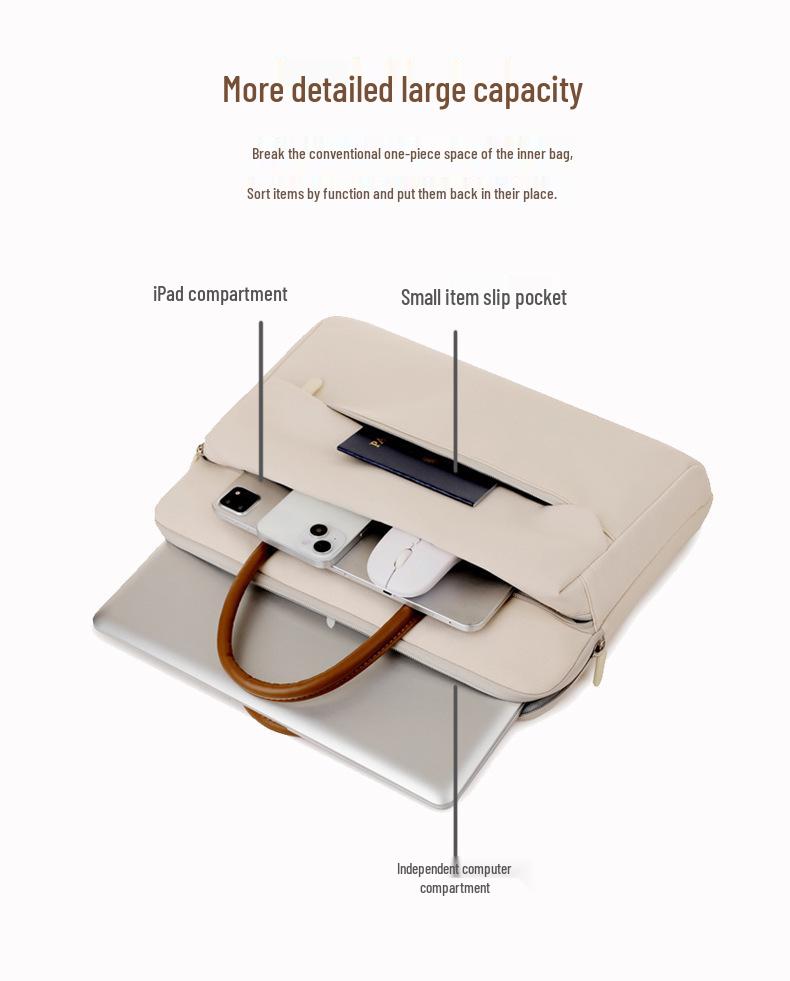 2025 Women's Laptop Handbag - 14 To 16 Inch Large Capacity Briefcase with Print