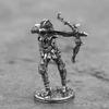 1pcs Beauty Women Archer Solider White Copper Miniature Figurines Metal Toy Car Desktop Ornaments Decoration Accessories Crafts