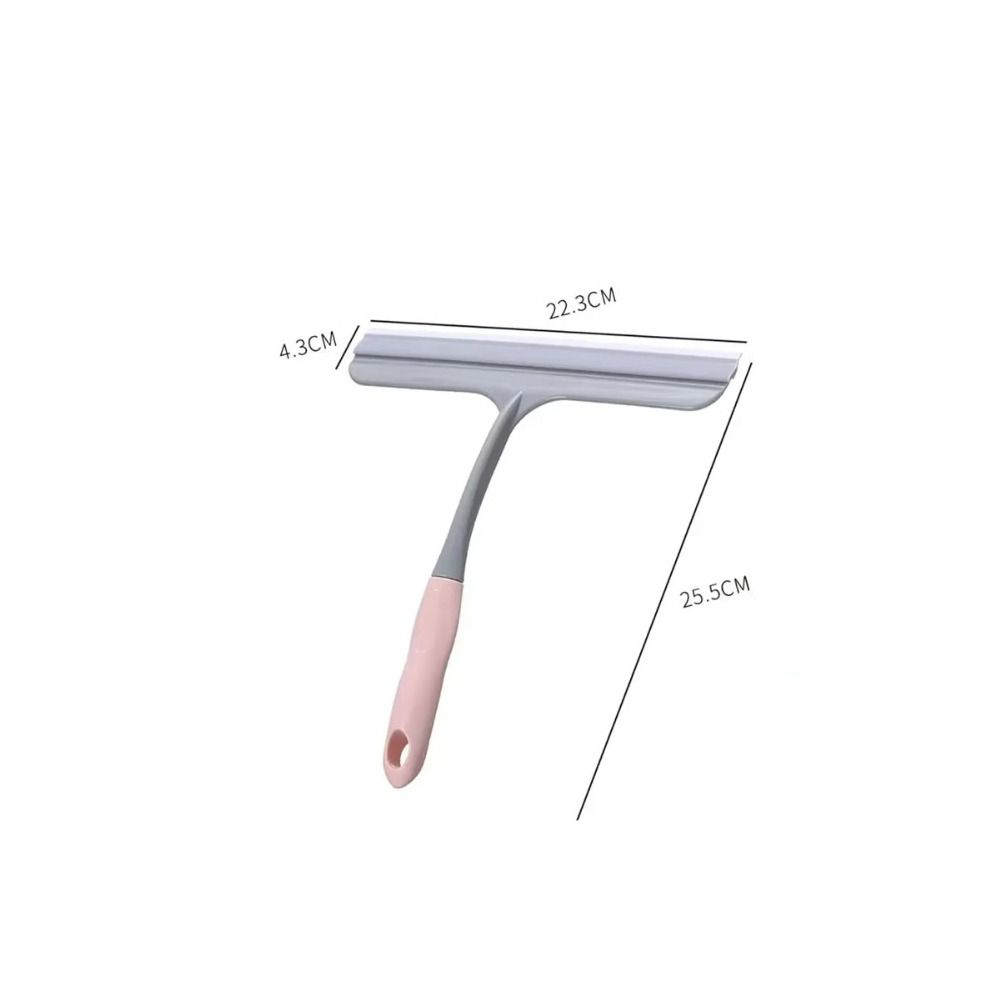 Double-sided Squeegee Wiper Plastic Handle Mirror Scraper New Silicone Wiper Blade  Bathroom Home