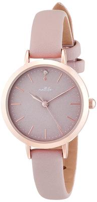 [Fieldwork] Analog NF Ashley Nickel Free Pink Gold Leather Strap ASS162-3 Women's Pink