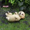S-1 Pc Realistic Golden Retrievers Puppy Dog Miniature Figurine For Home And Garden Decors Resins Labrador Figure Ornament