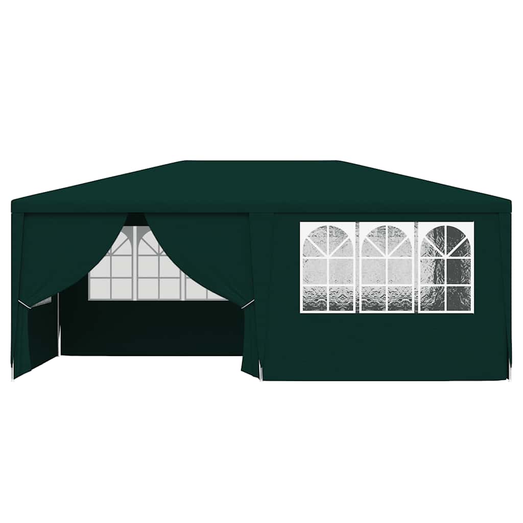 vidaXL Pro Party Tent with Side Walls 4×6 M Green 90 G/m²