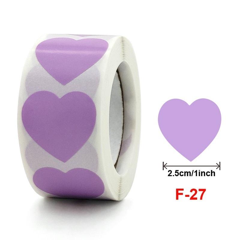 100-500PCS Heart Stickers Star Rolling Sticker Thank You Small Packaging Stickers Lables Home Made Pack Sticker Roll TZ305