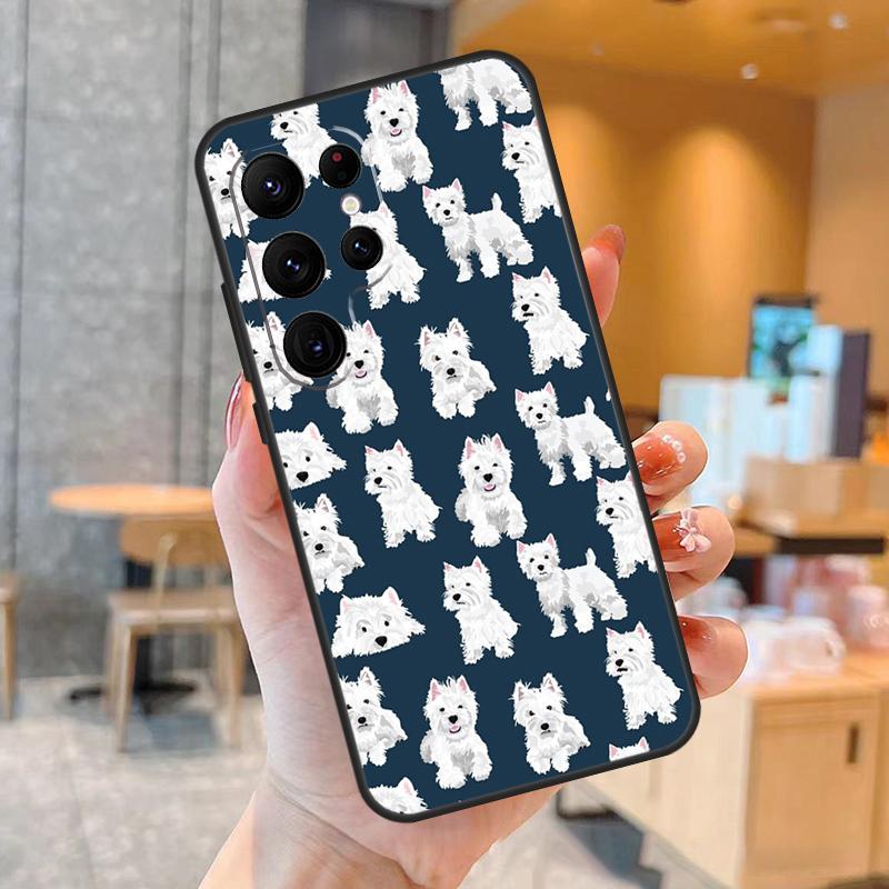 

West Highland Terrier Westie Phone Case For Samsung Galaxy S25 S24 S23 S22 S20 S21 Ultra S9 S10 Plus S25 FE Back Cover Galaxy S25 FE