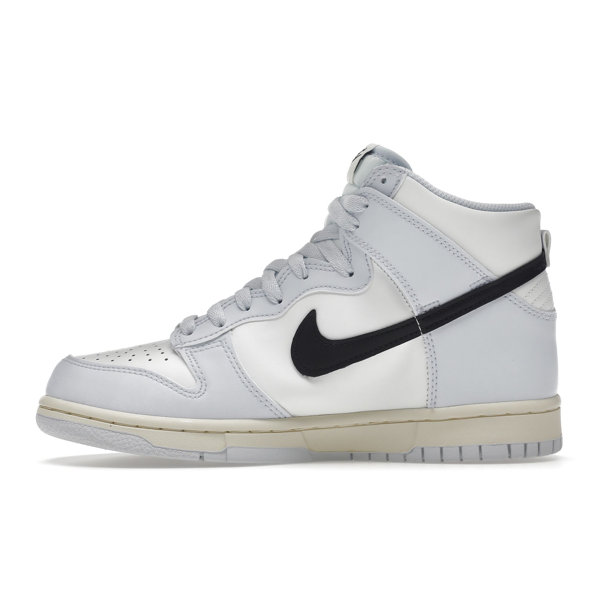 Кроссовки Nike Dunk High GS Football Grey Black White Summit-White Coconut-Milk — фото 6