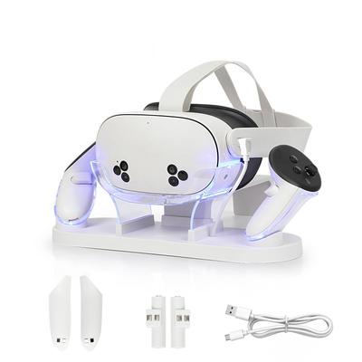 Base de Carregamento YipuVR Q33S, Estação de Carregamento com Indicador LED para Q33S, Estação de Carregamento Magnética para Headset e Controladores Compatíveis com Q33S, 2