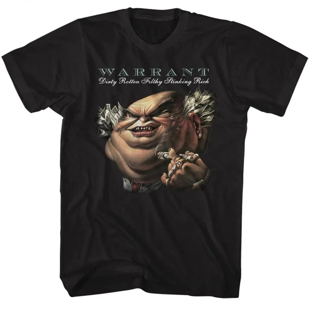 WARRANT cd cvr DIRTY ROTTEN FILTHY STINKING RICH Official SHIRT XL new drfsr Unisex T-Shirt M
