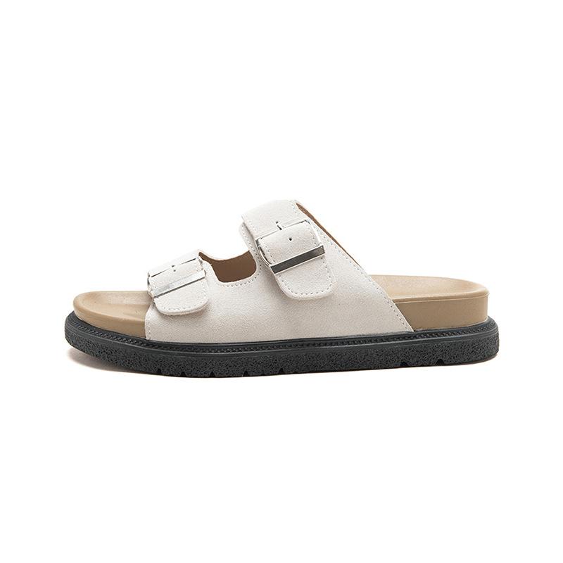 Augustus Denboken Slippers Women's Summer 2025 New Wear Platform Flat Sandals Beach Fashion Sandals