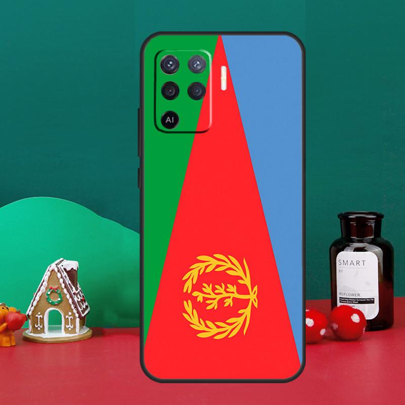 Eritrea Flag Case For Oppo A16 A76 A96 A17 A60 A40 A80 A98 A58 A78 A18 A38 A57 A74 A54 A94 A15 A5 A6 Pro