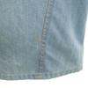 70s 80s vintage Chambray Shirt jacket Ice blue Men's Used