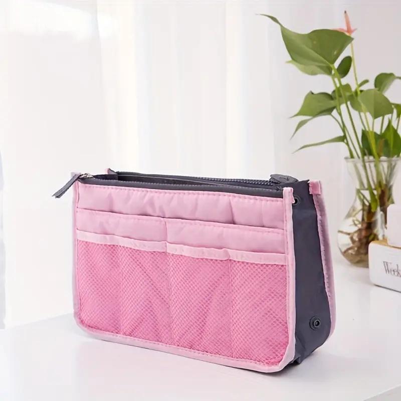 

Mens & Womens Travel Toiletry Bag. Lightweight, Durable Oxford Fabric with Zipper Pockets, Hand Washable. рожевий