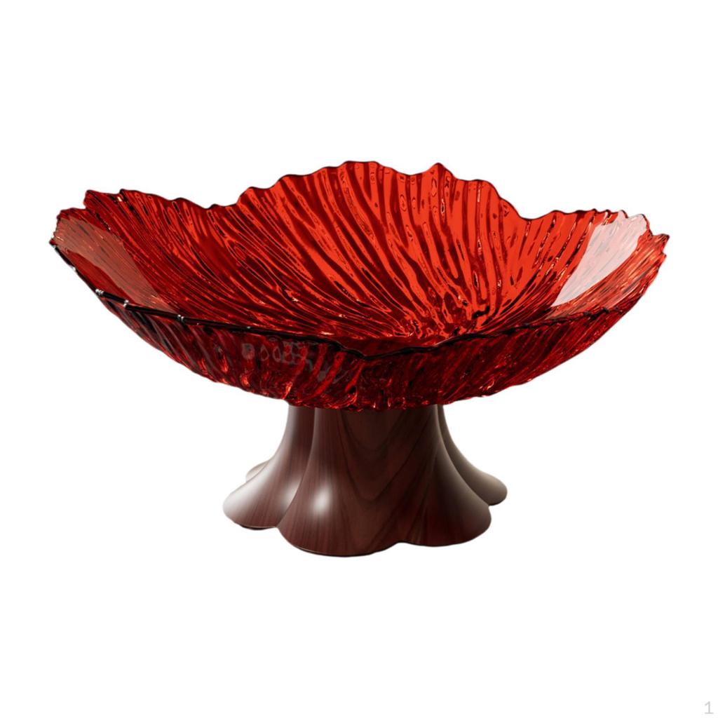 Pedestal Fruit Bowl Food Snack Storage Tray Decorative Multifunctional Holder for