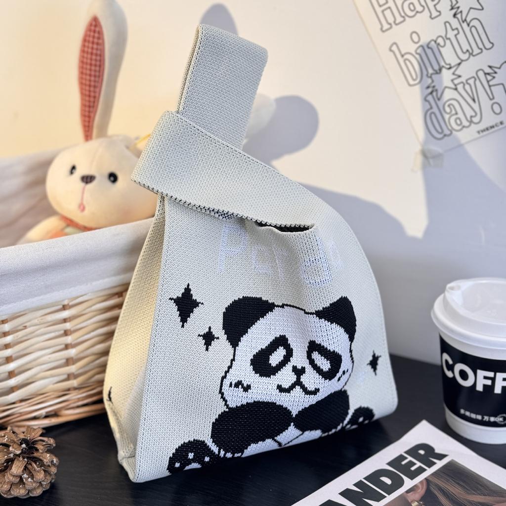 Geantă Tricotată cu Tematică Festivalul Bărcii Dragonului Geantă Cadou pentru Întâlnirea Companiei Geantă de Mână Cadou de Nuntă Geantă Zongzi Geantă Fericită pentru Bomboane