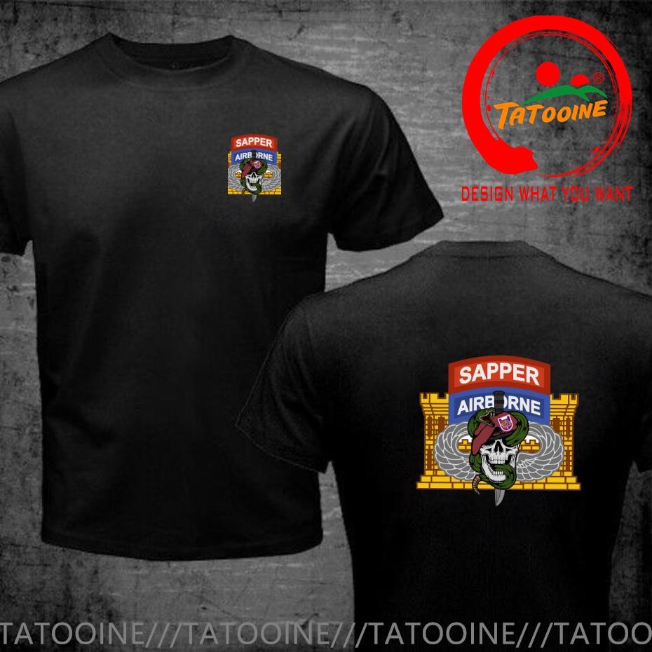 Funny Design Us Army 37th Eng Airborne Shirt Unisex Fashion Trendy Casual Clothing Stylish Tops Tee Shirt Leisure Tshirt Unisexs
