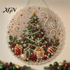 Kit di Creazione per Principianti, Kit Pittura Suncatcher con Perle Finte di Natale, Set Artistico Fai-da-te con Perline 3D di Babbo Natale Pupazzo di Neve Albero, Decorazione Fatta a Mano
