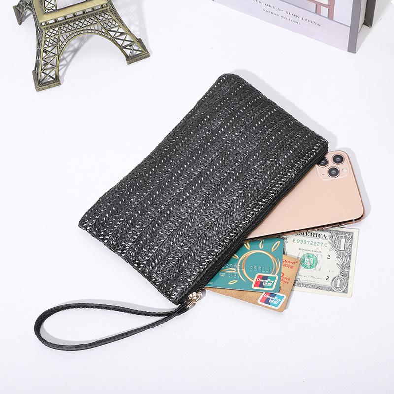 Women's Summer Straw Clutch: Trendy, Versatile, Ultra-Light, Large-Capacity Wallet