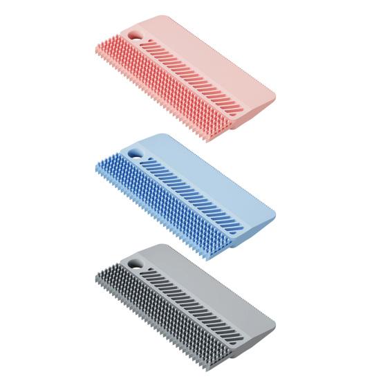 Rubber Pet Hair Remover, 2-in-1 Dog Cat Grooming Brush, Reusable Lint Remover, Double-Sided Pet Fur Removal Brush for Furniture Sofa Carpet Car Seat