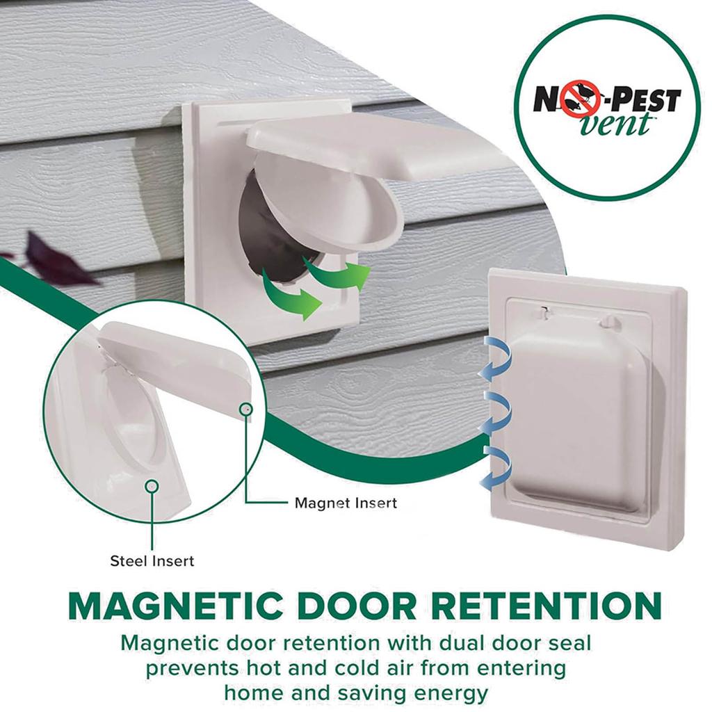 Durable Hood White No Pest Ven Durable Dryer Vent Hood Simple Installs for Improved Ventilation Keep Your Space Clean