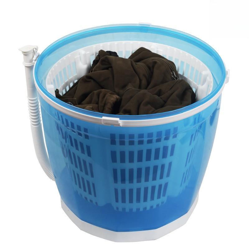 Manual Hand Crank Mini Washing Machine Portable Non-Electric Compact Laundry Dryer Dormitory Large Capacity Spin Dryer