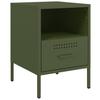 Nightstands 2 Pcs Olive Green 36 X 39 X 50.5 Cm Steel