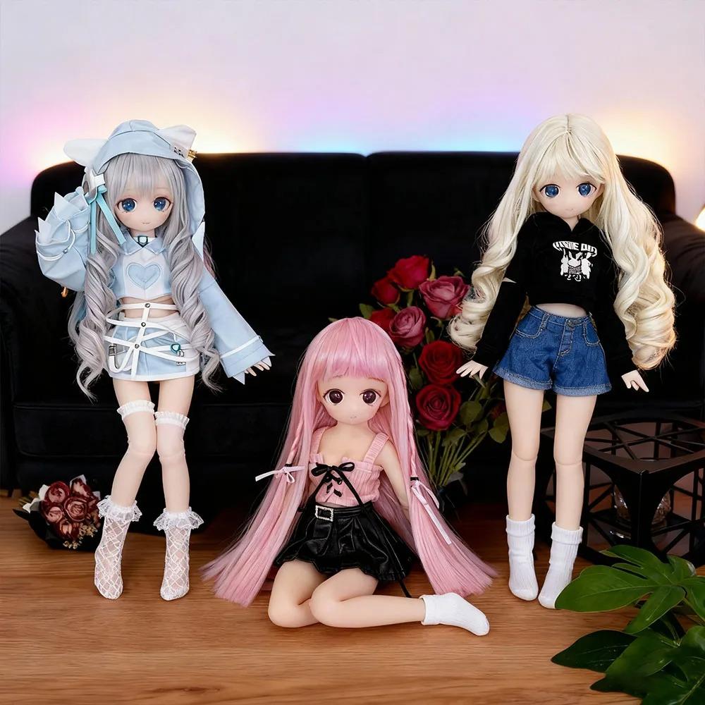 Anime Söt Realistisk Handgjord Fullkropps Silikondocka - Solid Livslik Beröring Samlarbar Cosplay Figur Tillbehör