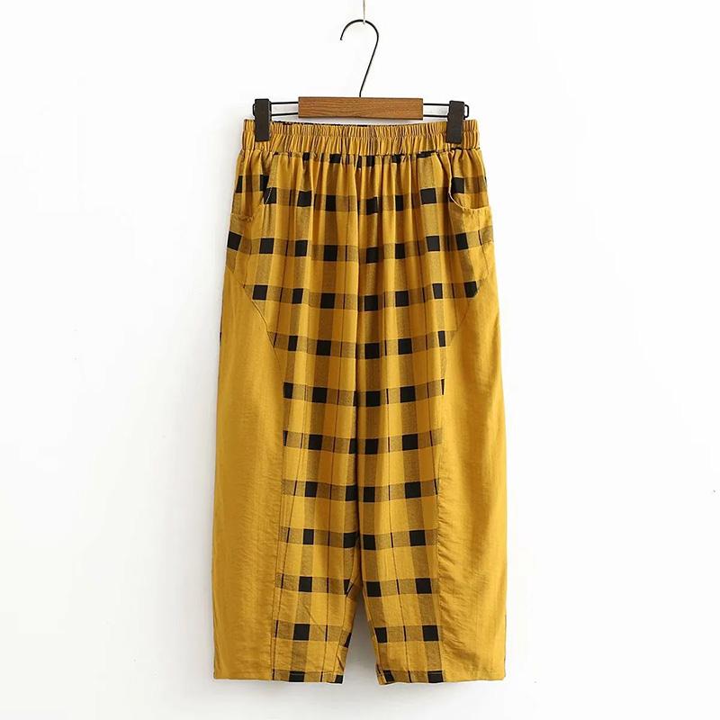 2PC Summer Suit Women Cotton T-shirt Pants Two-piece Comfortable Short-sleeved Top and Longs Pants Loose Casual Suit