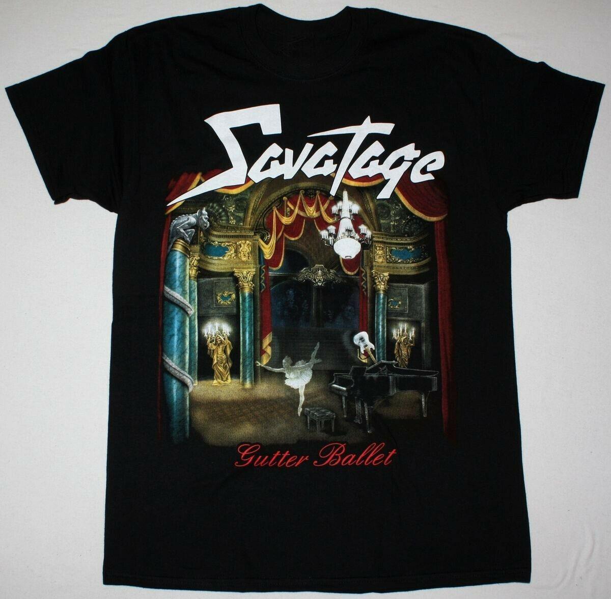 SAVATAGE Gutter BALLET BLACK Cotton Black T-shirt Unisex All Size L