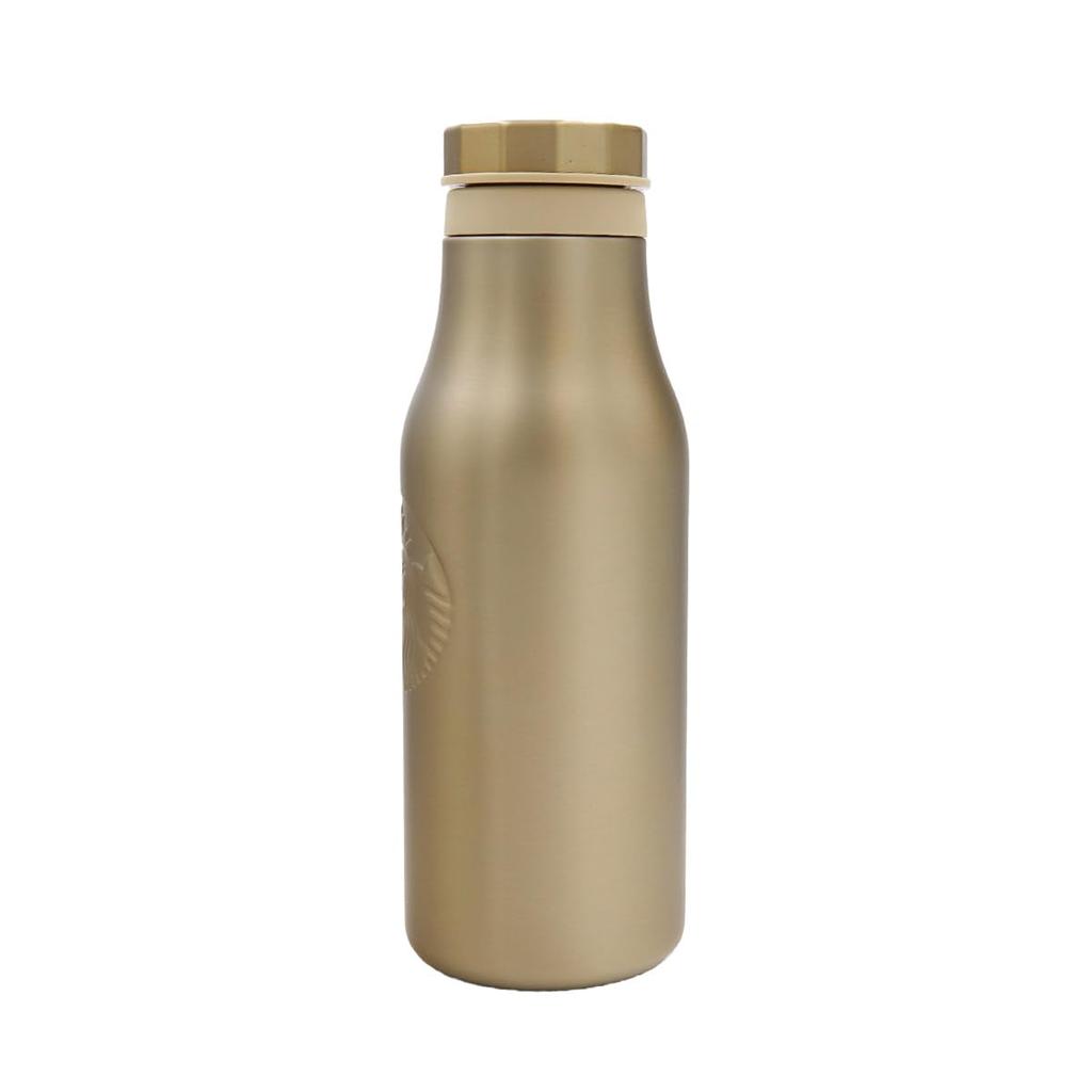 Starbucks Tumbler, Starbucks Stainless Steel Logo Bottle, Gold, 473ml, Starbucks Gift