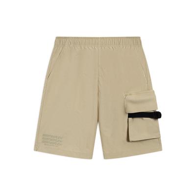 Li Ning CF Cargo Shorts Men's Plain Khaki AKSSA37-3