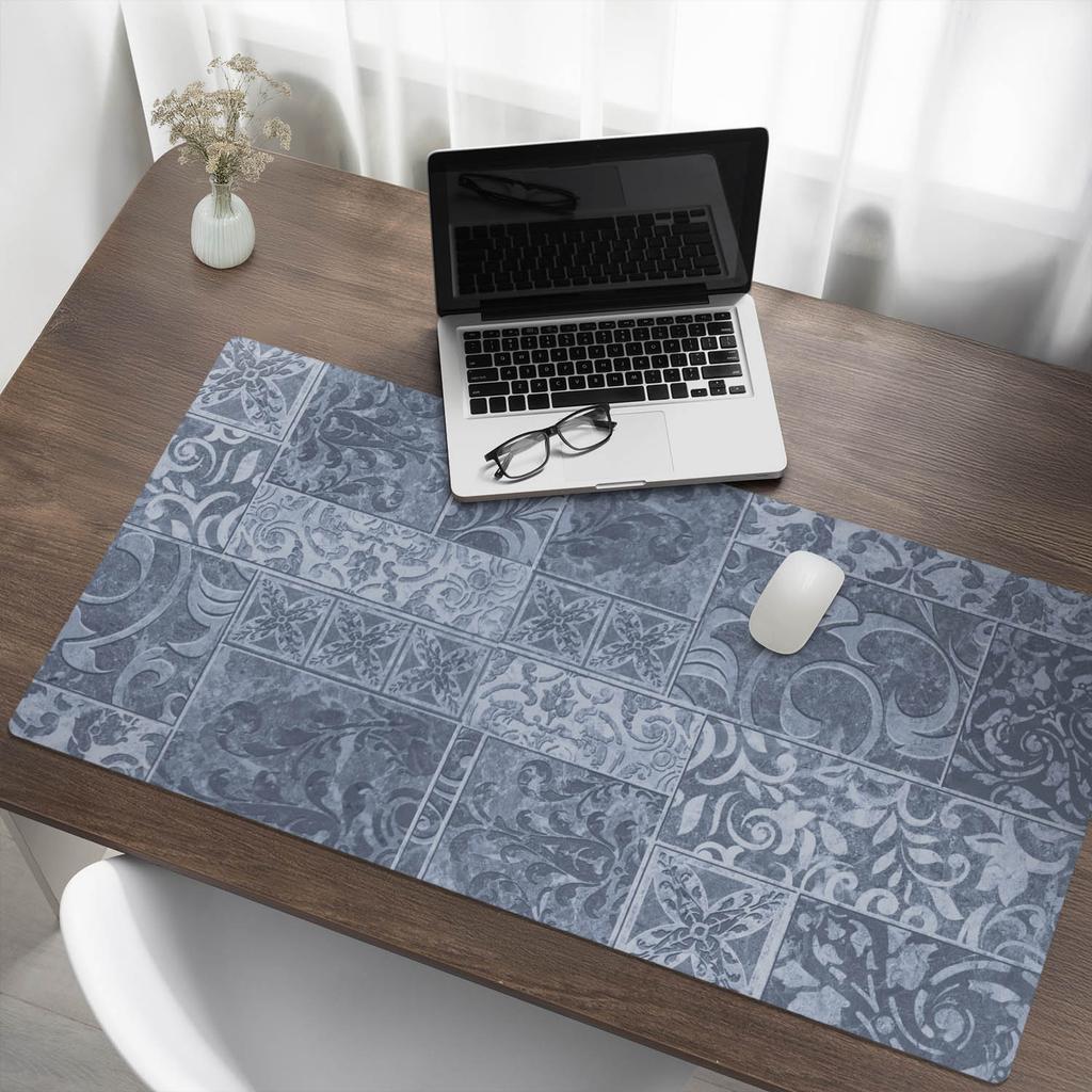 Mata Ochronna Na Blat Do Firmy Biura Pracy Ornamentowe Kafelki 120X60 Cm
