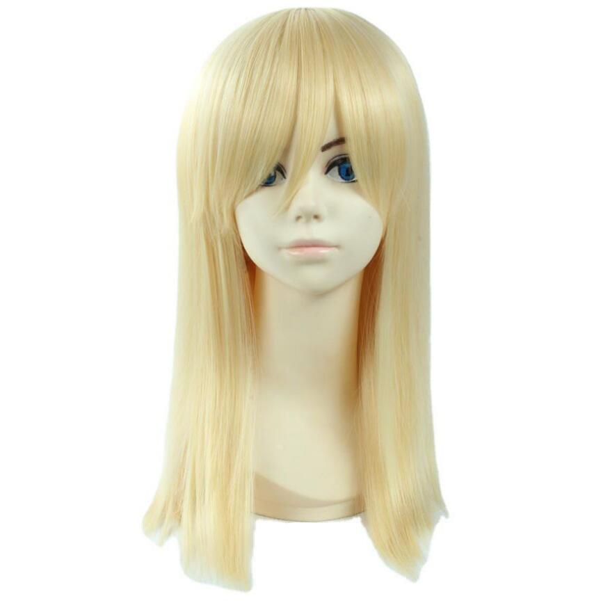 

Женщины Парики Нападение на Титана Криста Ленц Криста Короткая Блондинка Кёджин Ренц Термостойкие синтетические волосы Пелука Аниме Косплей Костюм Парик