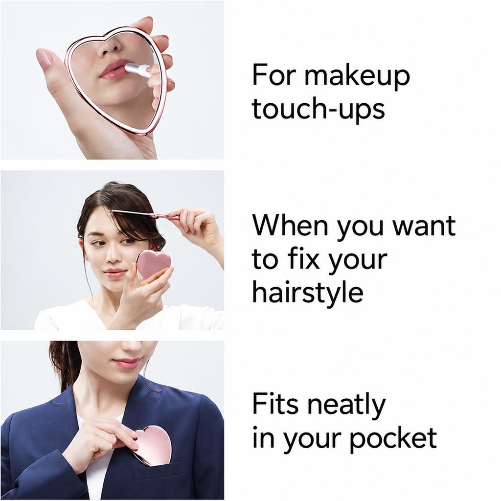 ReFa HEART MIRROR ReFa HEART Comb Aira Set Rose Gold