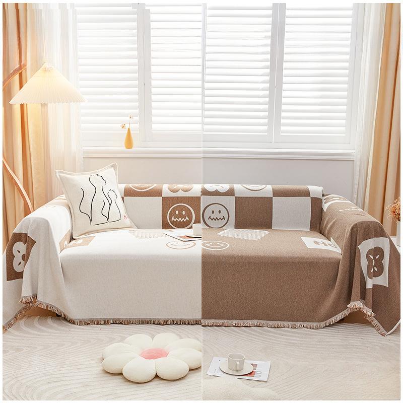 

Синель Four Seasons универсальный плед чехол для дивана полотенце новый простой современный полностью покрытый чехол для дивана ткань спинка полотенце 180*130cm темно-коричневого