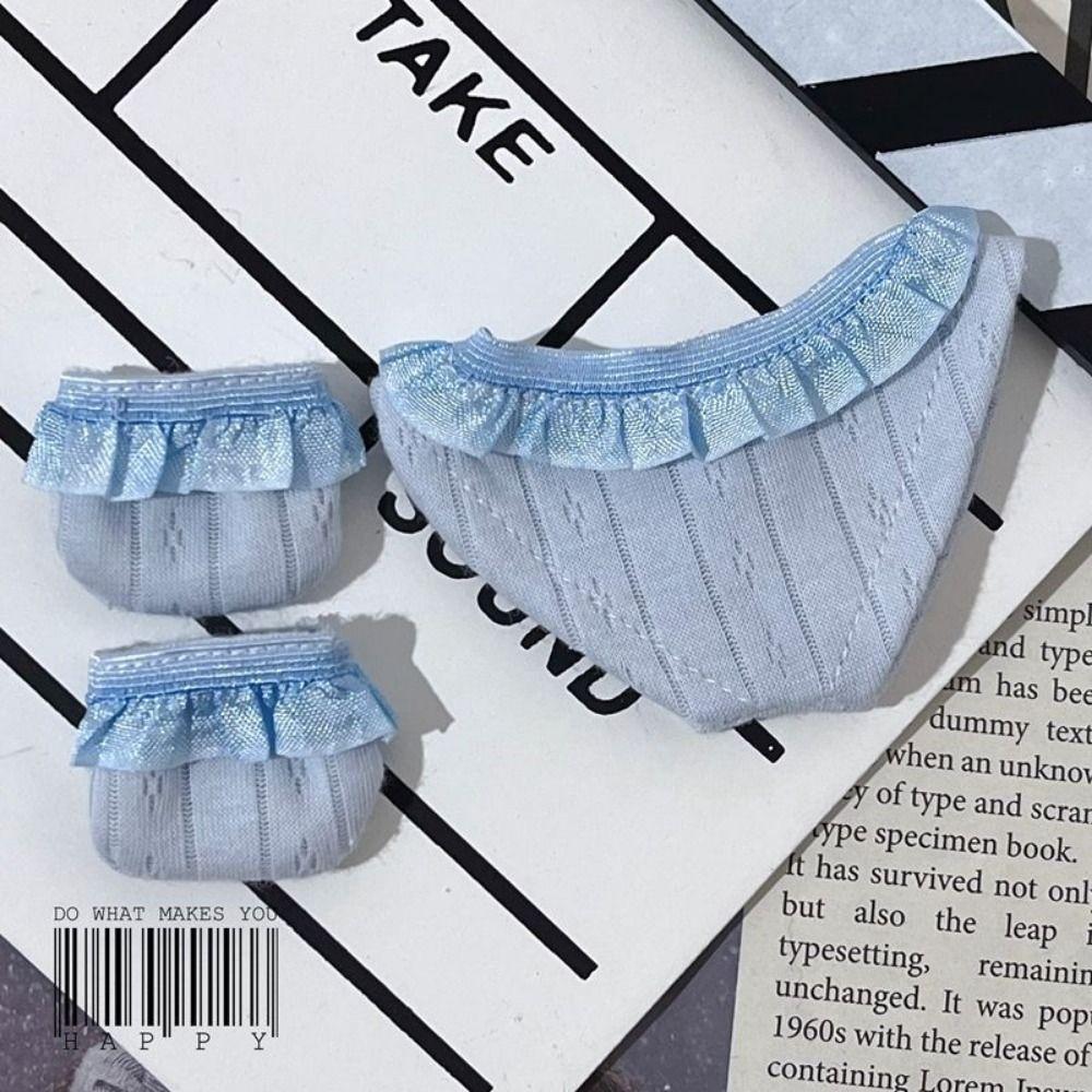 Underpants Cotton Doll Outfit Dress Leggings 20cm Doll Flower Dress  Kids Girls