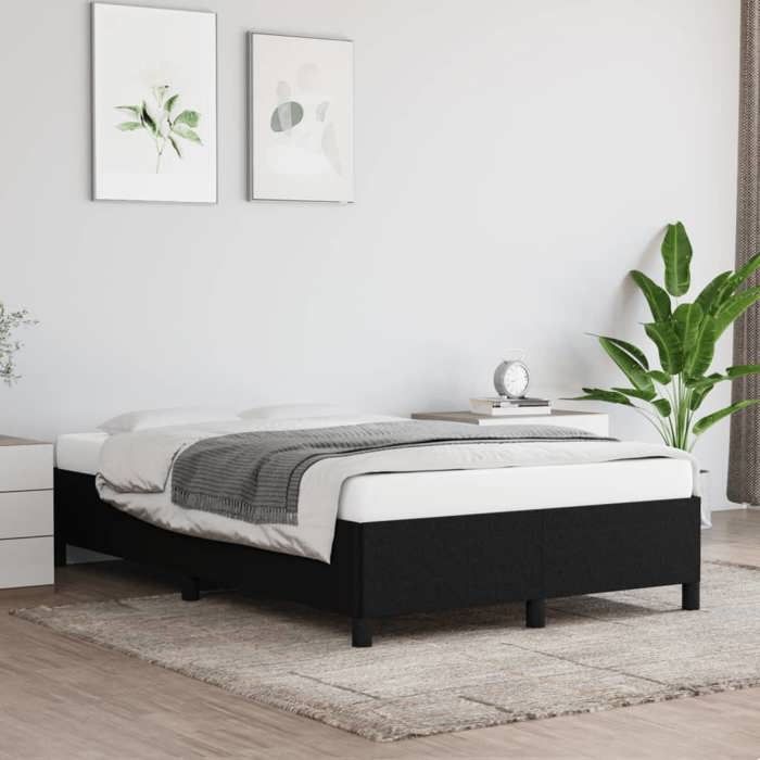 VidaXL Bed Frames Without Mattress Black 120x190 Cm Fabric 3269633