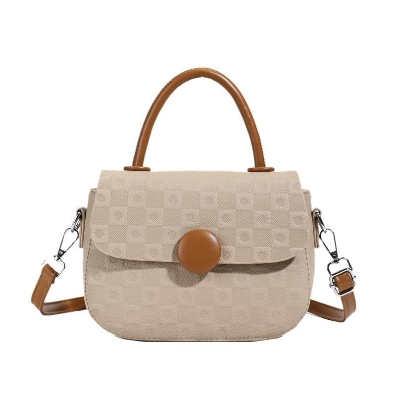 

Fashion niche simple style portable small square bag Korean versatile commuter temperament casual messenger bag woman хаки