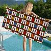 Carpet M&M Candy Snacks Microfiber Beach Towel Absorbent Quick dry Soft Yoga Swimming Resort Mountain Climbing Towel