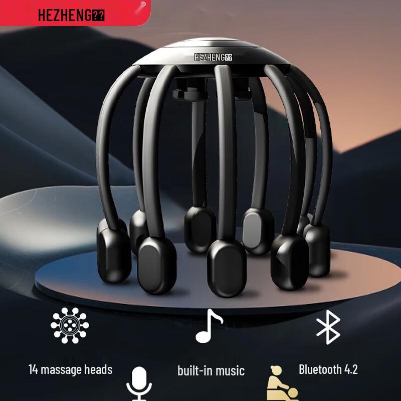 

Hoozhen Wireless Head Massager with Bluetooth Music