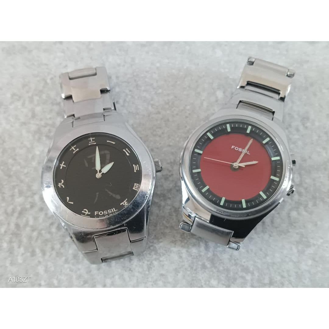 Б/у Супер редкий! FOSSIL BIG TIC часы с кандзи