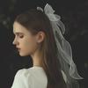Bride Veils Mesh for Girls Balletcore Mesh for Pageant Prom Bridal Hair Accessories Stage Props White Veils for Bride