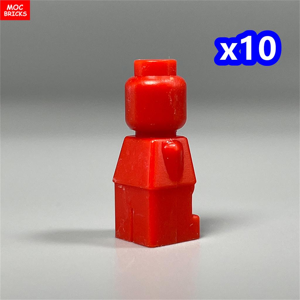 10 peças Blocos MOC Figura Corpo Estátua Micro Peça de Xadrez 85863 16478 90398 Personalizado em Branco Sem Impressão Blocos de Construção Brinquedos para Crianças