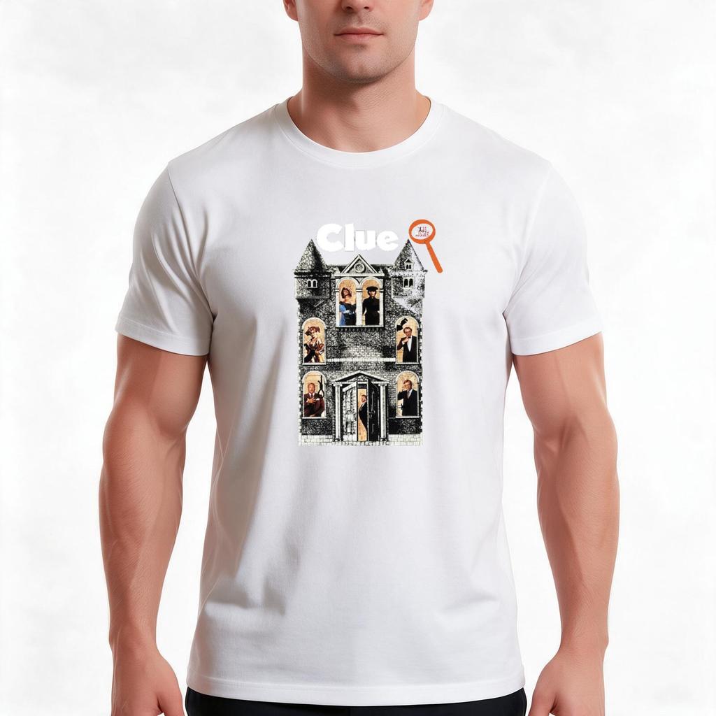 Clue Movie Tshirt Summer Casual Cotton Tee Oversized Streetwear Tops Vintage Graphic Print Loose Fit Short Sleeve