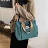 2025 autumn and winter new niche tote bag large capacity casual shoulder bag simple texture student armpit backpack