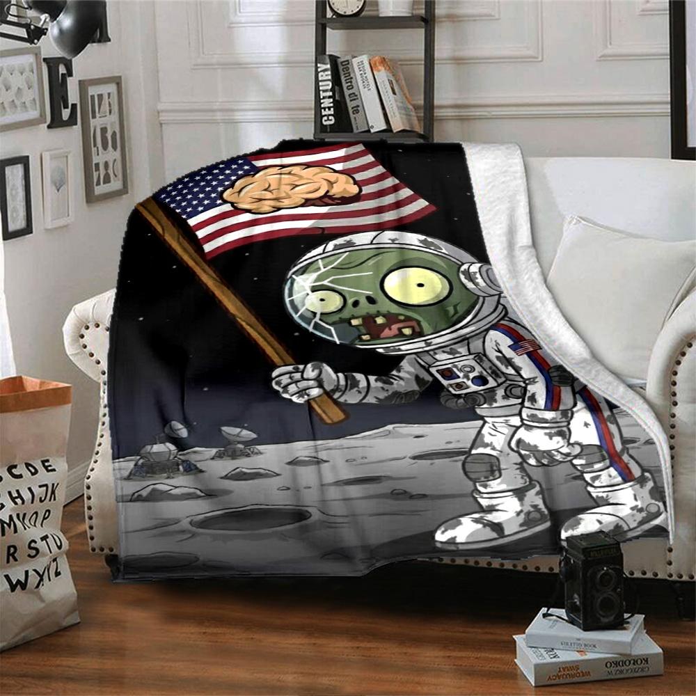 Plants Vs. Zombies Blanket Durable Comfort Perfect for Bedding Bed Chair for All Seasons Warmthful Decor Unique Gift for Family and Friends Camping