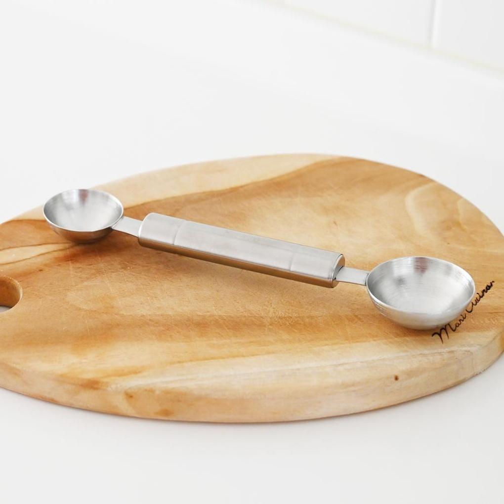 Hiroyuki Stainless Steel Melon Flower Scoop