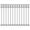VidaXL Steel Fence Panel 1.7 X 1.2 M Black 146318