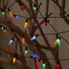 50 LED Solar Christmas Lights 5m Length 8 Modes Fairy Lights Waterproof Multi-Color Strawberry Lights Outdoor Decoration